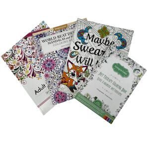 Stress-Relief Adult Coloring Book - Relax & Unwind: Intricate Mandalas Bundle 4